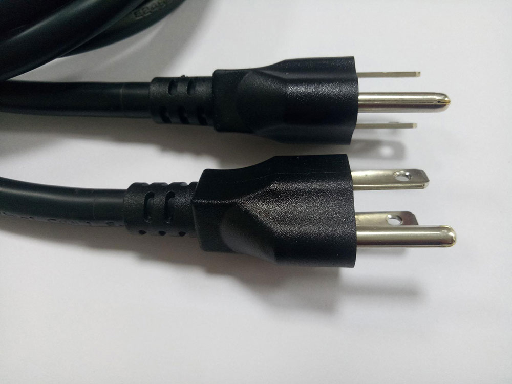 American three plug power cable SJT 14AWG